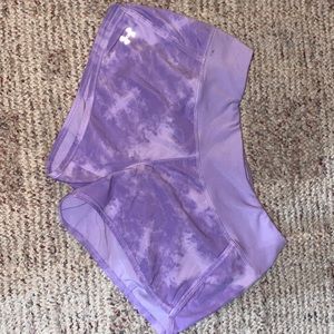 under armour purple shorts
